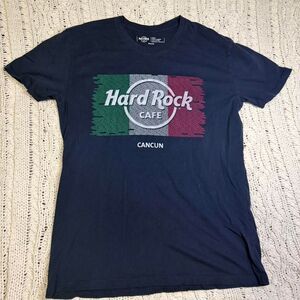 Hard Rock Cafe Mexico Cancun Faded Tee Size Large Men's Music